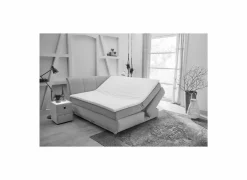 Boxsprings|Boxspring Carla Mix 180x200cm - stof - micro zwart met opbergruimte