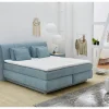 Boxsprings|Boxspring Carla Mix 160x200cm - stof - lichtblauw met opbergruimte