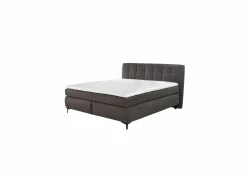 Boxspring Gitta 180x200cm - stof - donkergrijs- Compleet Bed|Tweepersoonsbedden