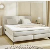Compleet Bed|Tweepersoonsbedden|Boxspring Kira Max 180x200cm - stof - beige