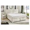 Boxspring Livia Normal 180x200cm - stof - greige- Compleet Bed|Boxsprings