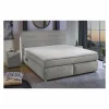 Compleet Bed|Boxsprings|Boxspring Livia 180x200cm - stof - middengrijs