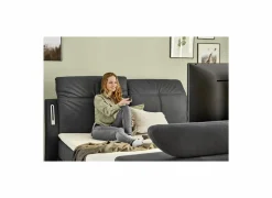 Boxspring Moviestar Normal 180x200cm - stof - donkergrijs  met tv-lift- Compleet Bed|Tweepersoonsbedden