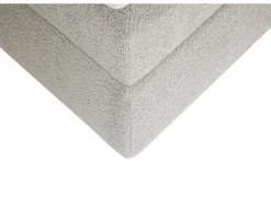 Boxspring Reynosa 180x200cm - stof - zilver met opbergruimte & elektrisch- Boxsprings