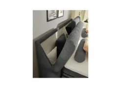 Boxsprings|Boxspring Reynosa 180x200cm - stof - grafiet met opbergruimte & elektrisch