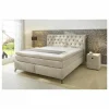 Boxspring Scarlett mix 180x200cm - stof - greige- Boxsprings