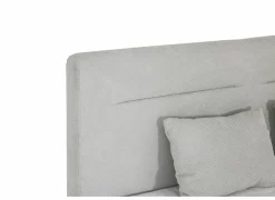 Boxsprings|Boxspring Simone 180x200cm - stof - ecru met opbergruimte