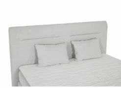 Boxspring Simone 160x200cm - stof - ecru met opbergruimte- Boxsprings