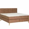 Skagen Boxsprings|Boxspring 180x200cm - lederlook - cognac