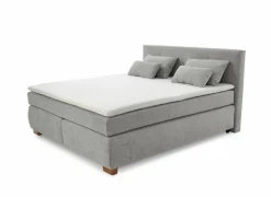 Boxsprings|Boxspring Ulla 180x200cm - stof - lichtgrijs