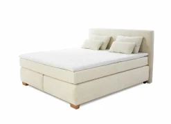 Boxspring Ulla 180x200cm - stof - beige- Boxsprings