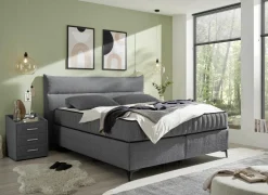 Boxsprings|Boxspring Vlieland 160x200cm - stof - antraciet