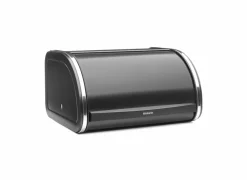 Brabantia Broodtrommels|Broodtrommel met schuifdeksel 26,50x31,60x17,30cm - staal - matt black