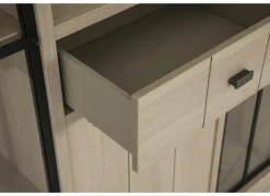 Buffetkast 197cm - decor - natuurlijke olm- Vitrinekasten|Wandmeubels