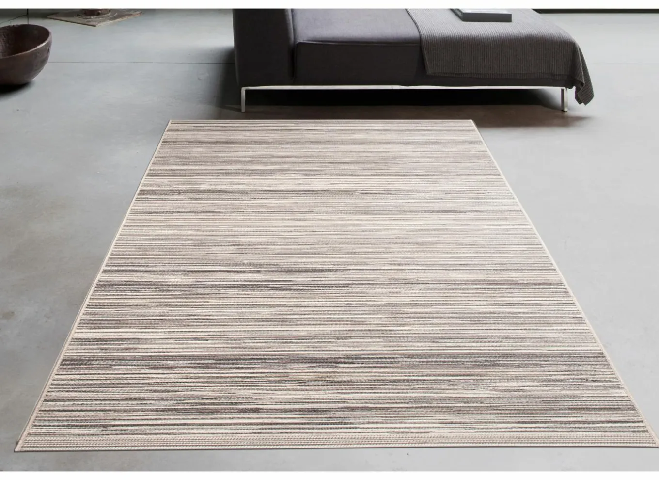 Buitentapijten|Buitentapijten|Buitentapijt Brandon 80x150cm - polypropyleen - beige & grijs