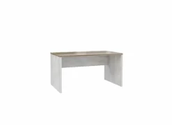 Bureau Duro 140x80x72cm - decor - pine white & antique oak- Kantoorbureau
