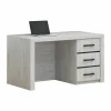 Bureau Elvis 130x70x74cm - decor - witte eik- Kantoorbureau