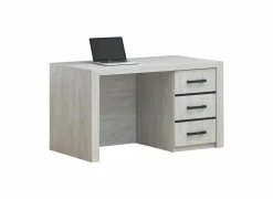 Bureau Elvis 130x70x74cm - decor - witte eik- Kantoorbureau