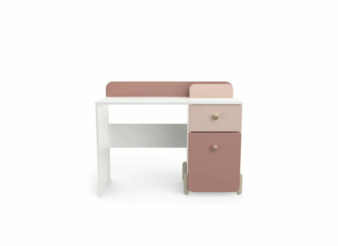 Demeyere Bureau|Bureau Jade 104x44cm - decor - mat roze & mat wit