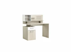 Woonkamer Bureau|Kantoorbureau|Bureau Malicia 122x59x120cm - decor - eik & wit