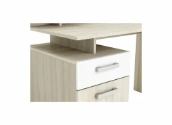 Woonkamer Bureau|Kantoorbureau|Bureau Malicia 122x59x120cm - decor - eik & wit