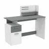 Woonkamer Bureau|Kinderbureaus|Bureau Platon 122x55cm - decor - wit & grijs