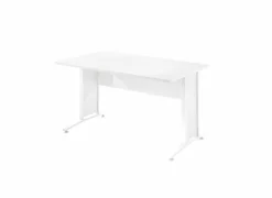 Bureau Prima 150x80x75cm - melamine - wit- Kantoorbureau