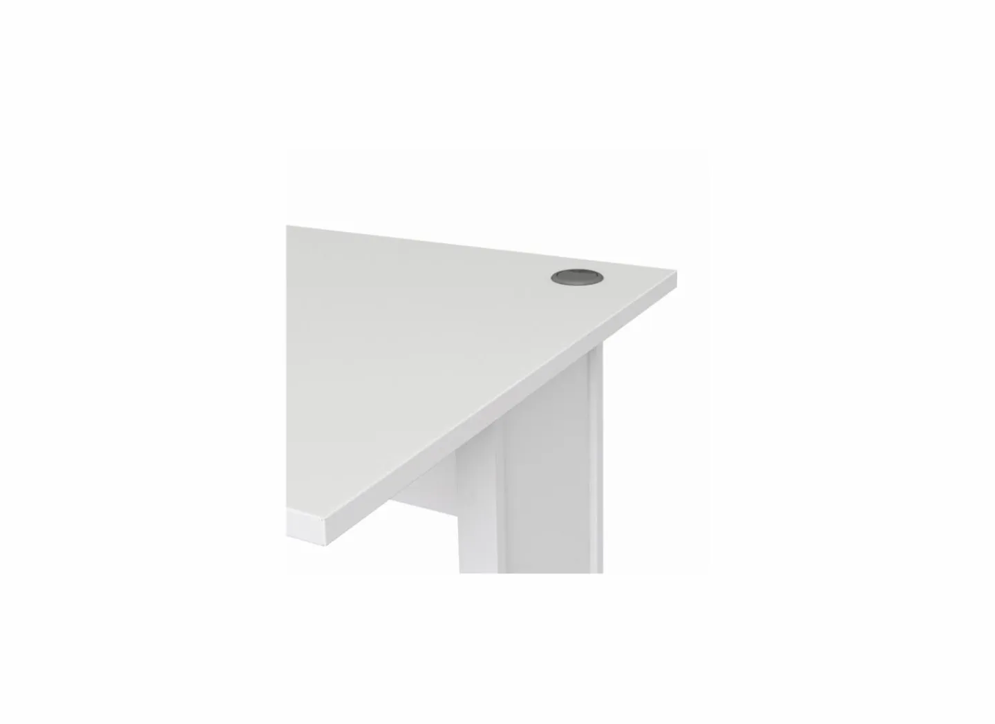 Bureau Prima 150x80x75cm - melamine - wit- Kantoorbureau