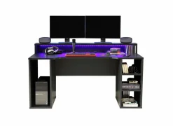 Bureau Tezaur 160x72x91cm - decor - zwart- Woonkamer Bureau|Kinderbureaus