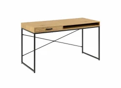 Bureau 140x58cm - decor - eik- Woonkamer Bureau