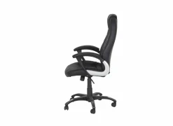 Bureaustoel Gaga 68x68x120cm - lederlook - zwart- Bureaustoelen|Bureaustoelen