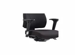 Bureaustoel Geronimo 66x61,5x104,5cm - stof - zwart- Bureaustoelen|Bureaustoelen