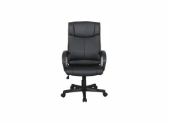 Bureaustoelen|Bureaustoelen|Bureaustoel Kravitz 60x65x111cm - lederlook - zwart