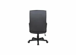 Bureaustoelen|Bureaustoelen|Bureaustoel Kravitz 60x65x111cm - lederlook - zwart