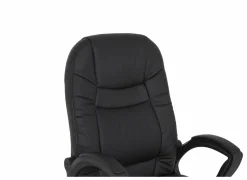 Bureaustoel Njet 68x74x115cm - lederlook - zwart- Bureaustoelen|Bureaustoelen