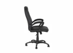 Bureaustoel Njet 68x74x115cm - lederlook - zwart- Bureaustoelen|Bureaustoelen