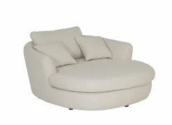 Fauteuils|Chaise longue Isla 145x170x71cm - stof - ecru