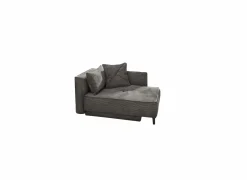 Zetelbedden|Fauteuils|Chaise longue Rex Recamière  155x95x81cm - stof - grijs met bedfunctie