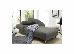 Chaise longue Roy Recamière 149x90cm - stof - taupe met bedfunctie- Slaapbanken|Fauteuils