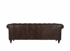 Chesterfield Stanley 3-zit - leder - bruin- 3-Zits Zetels|Zetels