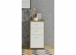 Bijzetkasten|Commode|Commode Best Chest 40x30x78cm - decor - artisanale eik & wit