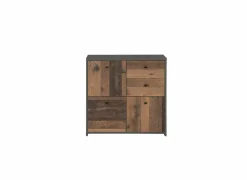 Commode Best Chest 77x30x78cm - decor - old wood & beton- Commode|Commode