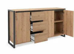 Commode|Commode|Commode Denver 160cm - decor - artisanale eik & anthraciet