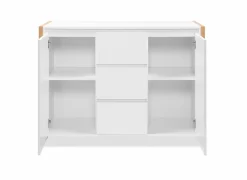 Commode|Commode|Commode Denver 120x40x88cm - decor - wit & artisanale eik