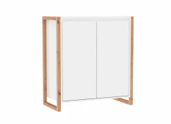 Commode Denver  80x88x40cm - decor - wit & artisanale eik- Commode|Commode