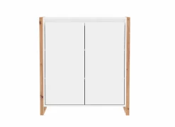 Commode Denver  80x88x40cm - decor - wit & artisanale eik- Commode|Commode