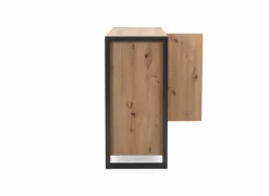 Bijzetkasten|Commode|Commode Denver 80x88x40cm - decor - artisanale eik & anthraciet