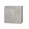 Commode Elmo 108x38x110cm - decor - new grey oak- Commode|Commodes