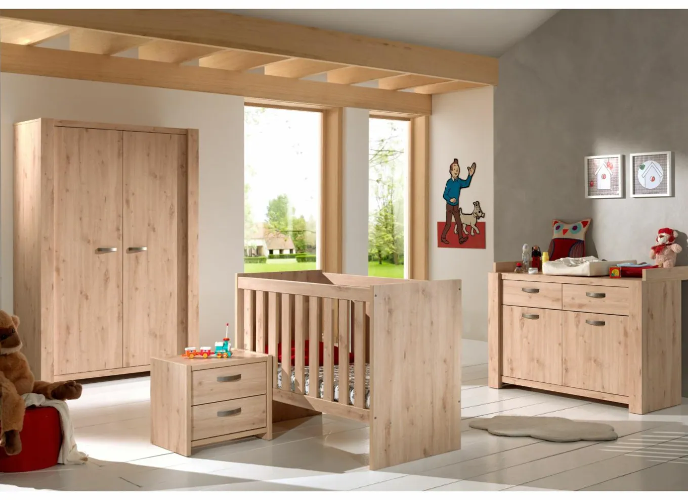 Babycommodes|Commode incl luiertafel Amalia 134x51x89cm