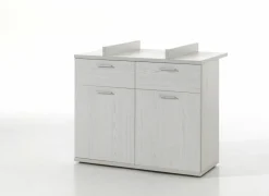 Commode incl luiertafel Helga 110x66x96cm - decor - moonlight eik- Babycommodes